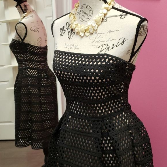 NWOT 💕💕Mystic Black Stretch Lace Dress Size M - Picture 3 of 14